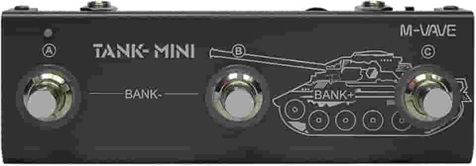 M-VAVE TANK MINI Pedal Multiefeitos para Guitarra/Baixo com 21 Presets, Bluetooth, Bateria Recarregável 7h, Interface Áudio USB, Modelador de Amp e Cab IR - Efeitos Profissionais Portátil