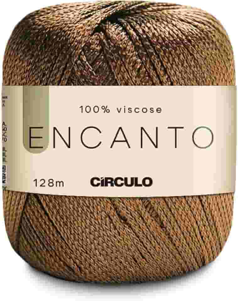 Linha Fio Encanto Para Croche/Trico 128m Circulo 100% Viscose - Saibro