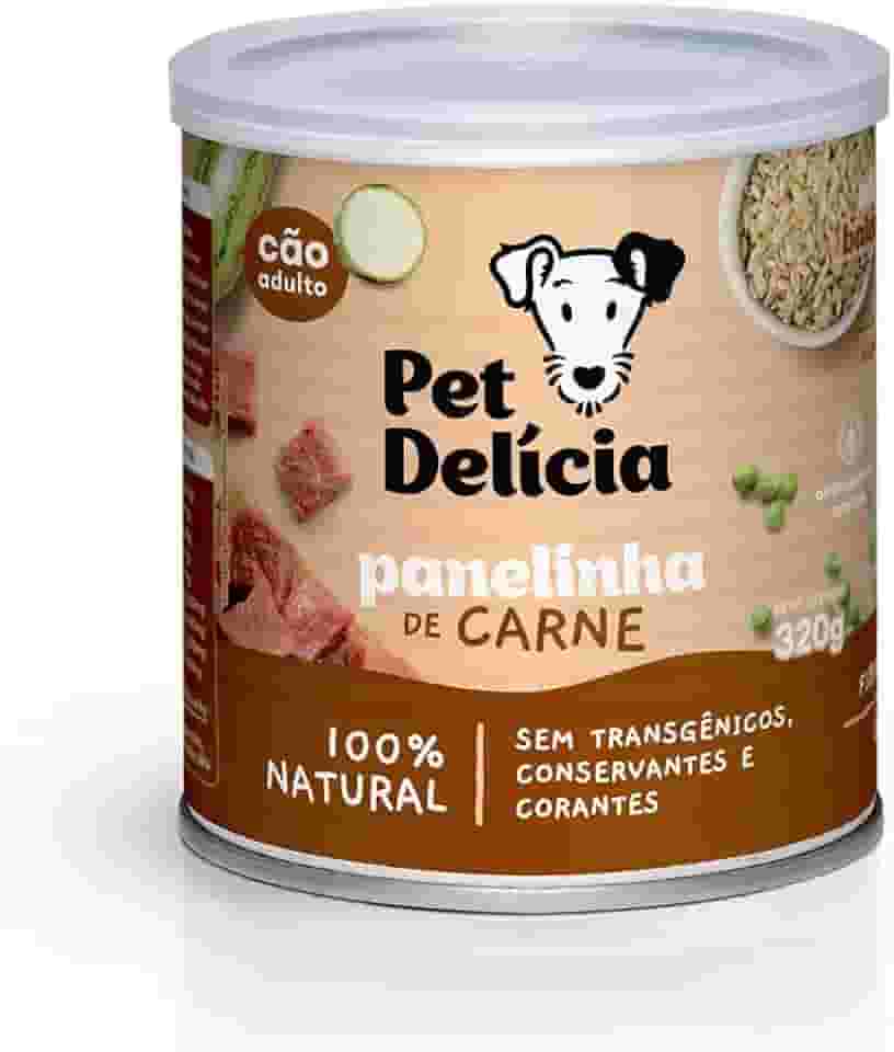 Pet Delícia Natural Fácil Digestão Panelinha de Carne 320g Pet Delícia Raça Adulto, Sabor Carne 320g