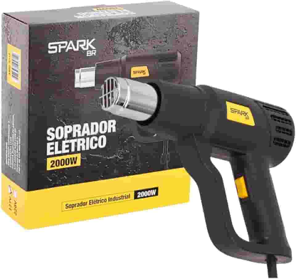 Soprador Térmico 2000W 600°C 2 Estágios Profissional SparkBr 110V ou 220V Uso Residencial e Industrial Controle de Temperatura 220V