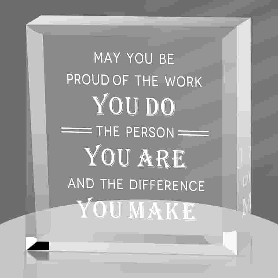 Presentes de agradecimento aos funcionários presentes de natal de acrílico para colega de trabalho para mulheres chefes indo embora trabalho presentes de agradecimento escritório peso de papel inspirador professor enfermeira amigos femininos voluntários equipe presentes de gratidão