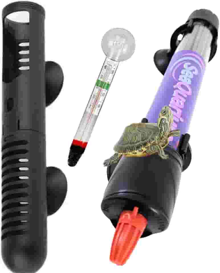 Termostato Automático Aquário Tartaruga - Fácil de Programar - Aquecedor Liga e Desliga Sozinho (100w 220v)