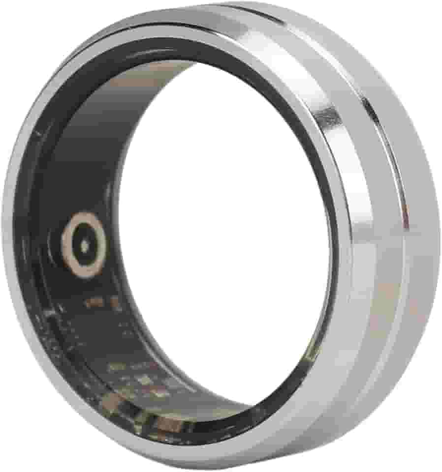 Smart Ring Health Tracker, 7 dias de vida útil da bateria e rastreador de sono, anéis de rastreador de fitness resistentes à água IP68, anéis de saúde para mulheres e homens, pedômetro (tamanho 9)