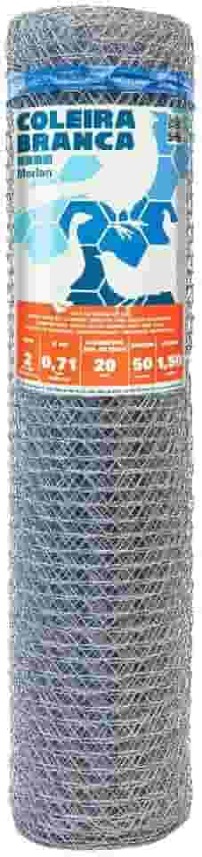 Tela metálica para galinheiro fio 22 BWG x 1,5 m rolo com 50 metros - Morlan