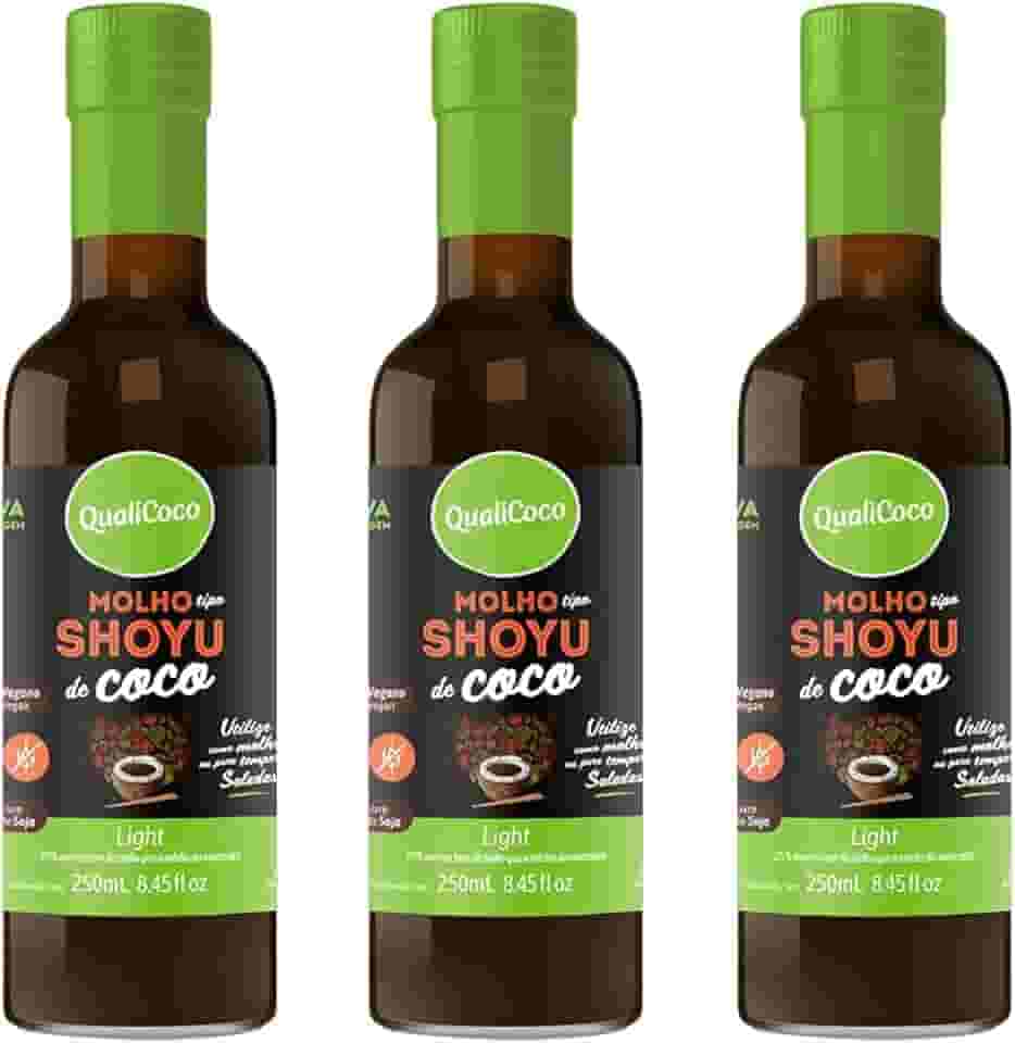 Kit 3 Shoyu de coco Qualicôco 250ml