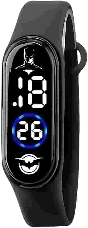 Relógio Infantil Digital Criança Prova D'Água + Caixa Adolescente Premium Esportivo Black