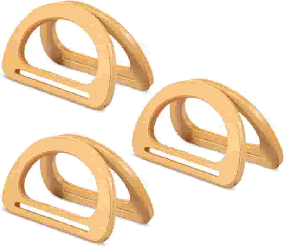 6 peças de alças de bolsa em forma de D, alças de substituição, alça decorativa para bolsas artesanais faça você mesmo, bolsas, canudos, bolsas de praia, bolsas de lona