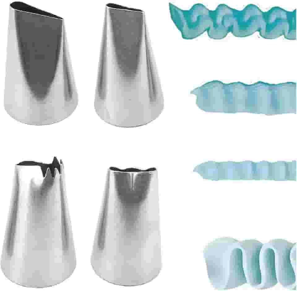 Tuut, Linha Confeitaria, Jogo De Bicos Finos Para Decoração de Inox, 3cm