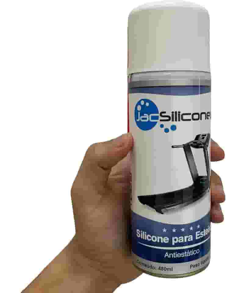 Silicone Profissional Spray Para Lubrificar Esteira Elétrica 480ml Retira Ruído JAC