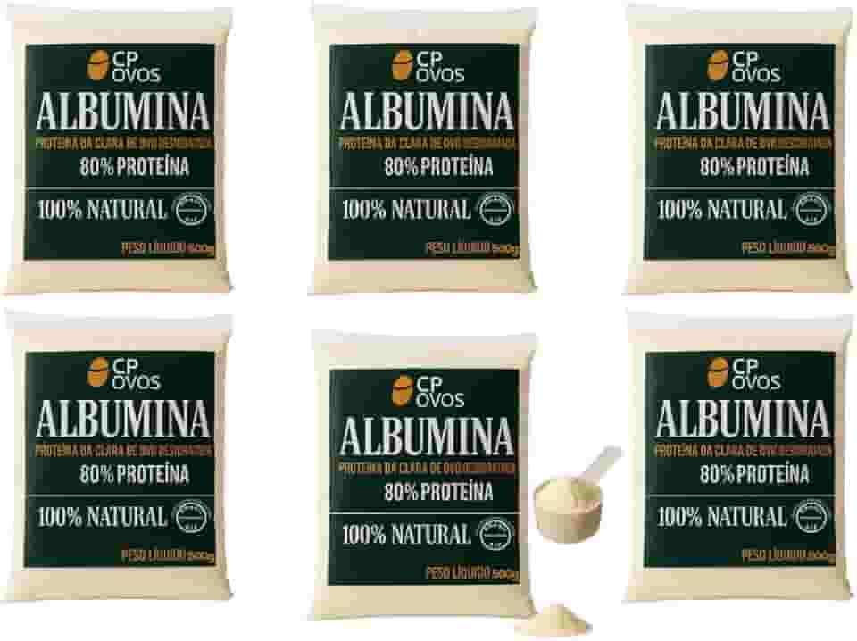 Albumina CP Ovos - 80% Proteína - Suplemento Natural 3kg