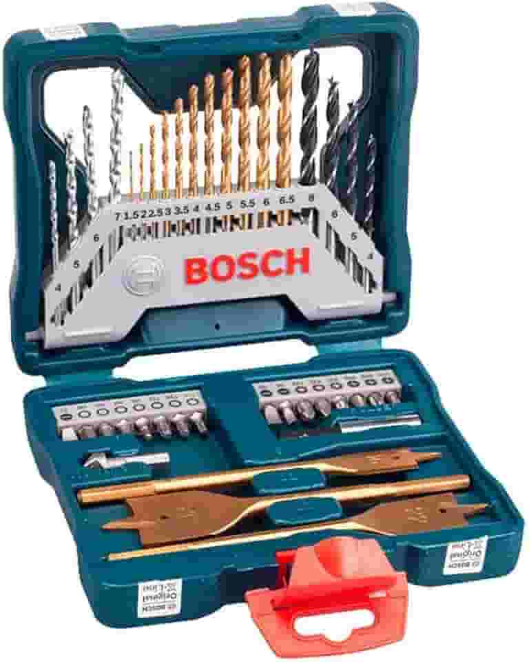 Bosch Kit de pontas e brocas em titânio X-Line com 40 peças
