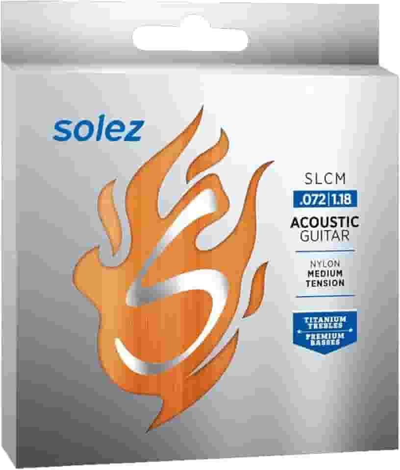 Jogo de Cordas Para Violão Nylon Solez Tensão Média ou Pesada - SLCH/SLCM (SLCM)