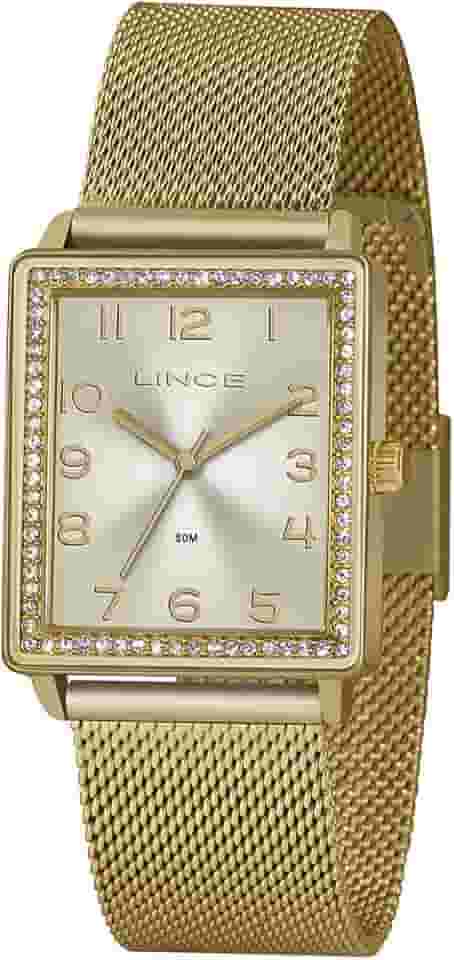 Relógio Feminino Lince Analógico Dourado LQG4665L