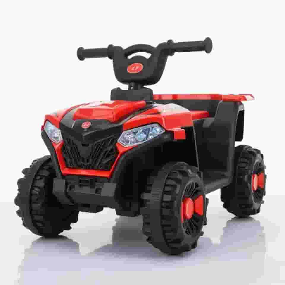 Mini Quadriciclo Elétrico Infantil Bateria 6v com Luz e Som Música (Vermelho)