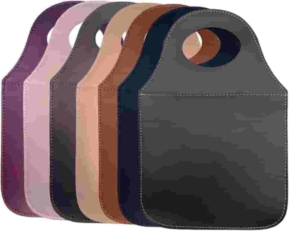 Lixeira Para Carro Couro Ecológico Porta Lixo Universal (Rosa)