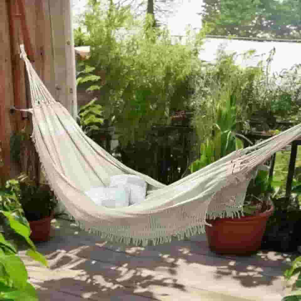 Rede de Dormir Casal Pernambucana 100% Algodão – Tradicional, Confortável e Resistente, Suporta até 150kg, Ideal para Descanso e Lazer