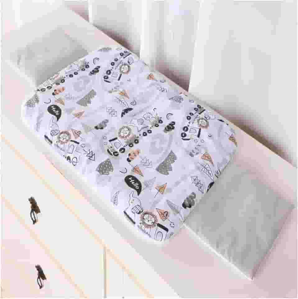 Trocador Portátil Impermeável Troca Fralda Bebê Menina Menino (Trenzinho)