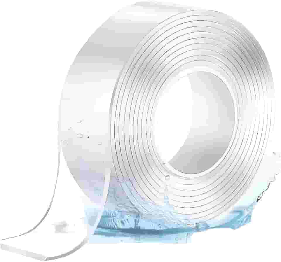 Super Fita Mágica Nano Gel Dupla Face – Fixação Forte, Reutilizável, Lávavel e Transparente - Adesão Extrema, Sem Danificar Paredes Anti-Escorregamento - Para Casa e Escritório Aréa Externa/Interna.