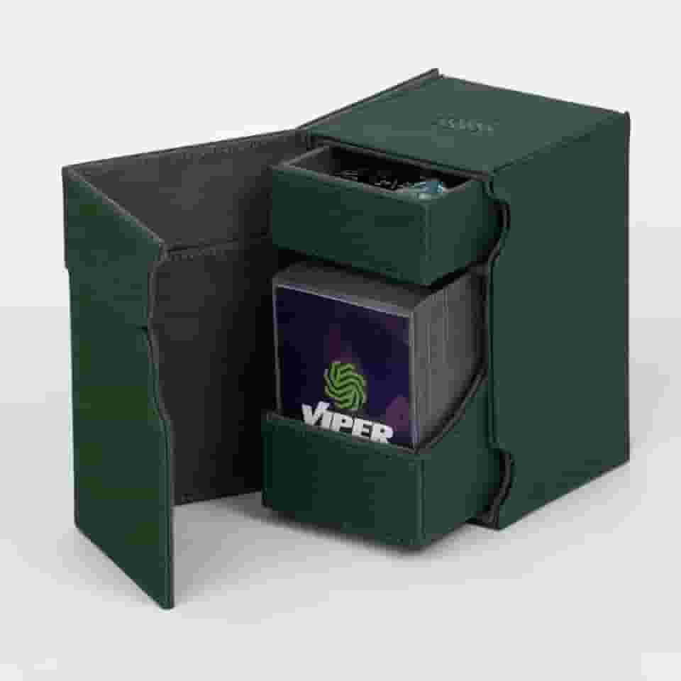 Deck Box Torre 100+ Para Card Game Premium Viper (Verde)