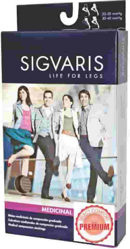 Meia 3/4 Select Comfort Ponteira Aberta 20-30 mm, Bege, Médio, Sigvaris