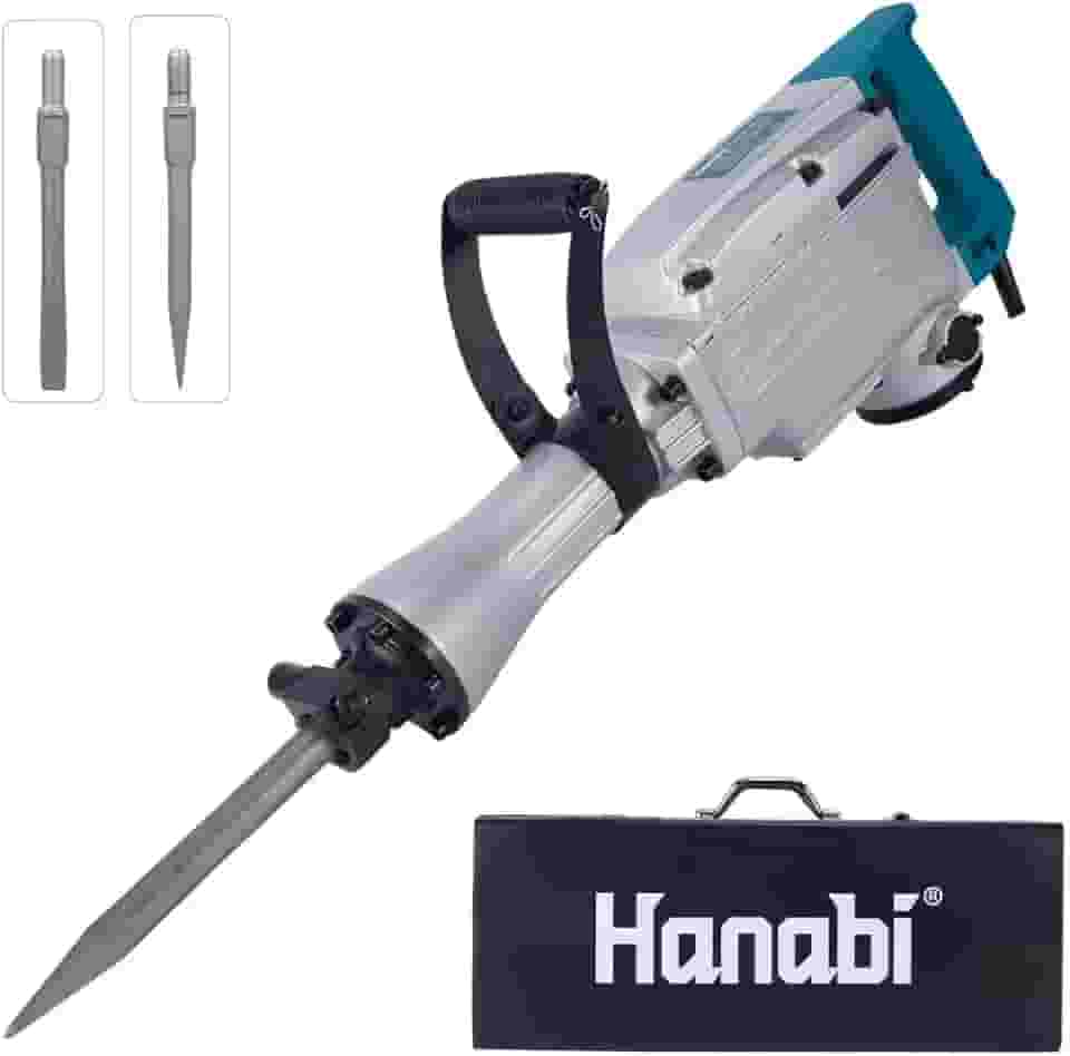 Martelo Demolidor 15kg 30kg Para Concreto 1240W 110V Profissional com Cinzel com Maleta Martelete Rompedor Pesado