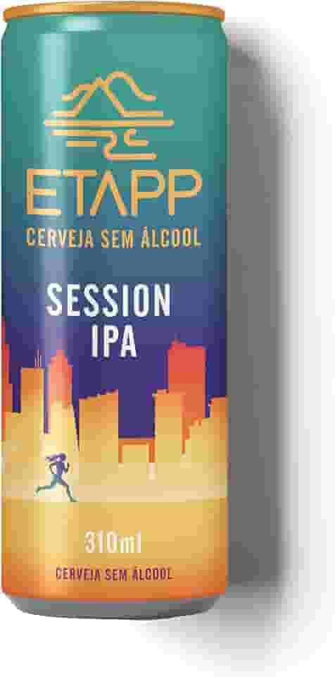 Cerveja ETAPP Session IPA Sem Álcool, 310ml, Refrescante, Cítrica, Artesanal, Sem Álcool, Low-Carb, Com Amargor Equilibrado, Ideal Para Pós-Treino e Momentos Ativos