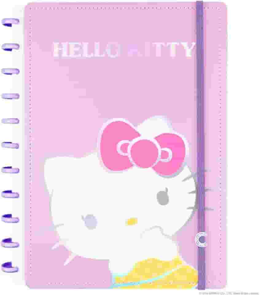 Caderno Inteligente, Grande, Hello Kitty, 200x275 mm, 80 Folhas decoradas