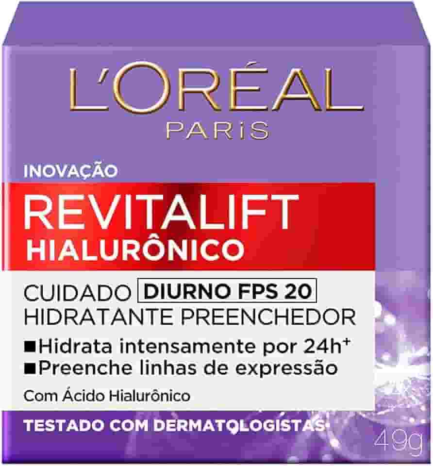 L’Oréal Paris L'Oréal Paris Revitalift Hialurônico Diurno Fps 20 - Creme Facial Anti-Idade 49G