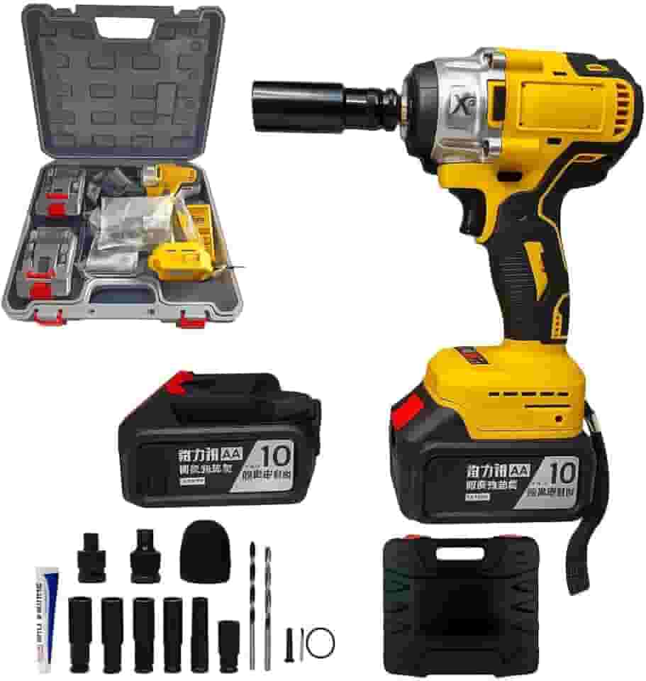 Chave De Impacto Parafusadeira 2 Baterias 48v / 500n.m Potência Máxima e Alta Autonomia