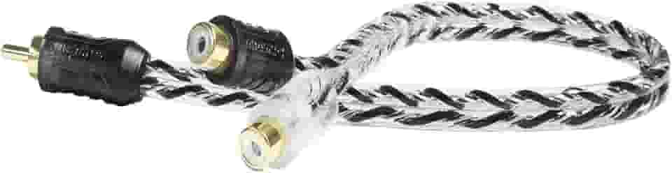 Cabo RCA Y Taramps 1M2F Cabo RCA Injetado Blindado Som Automotivo