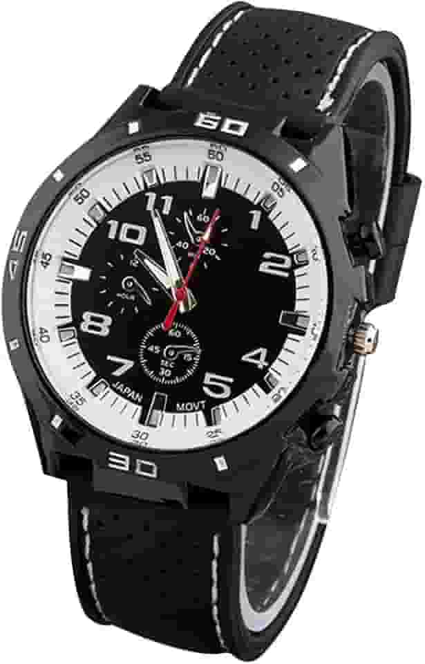 Relógio esportivo masculino GT Racer aviador militar aviador estilo militar preto silicone masculino