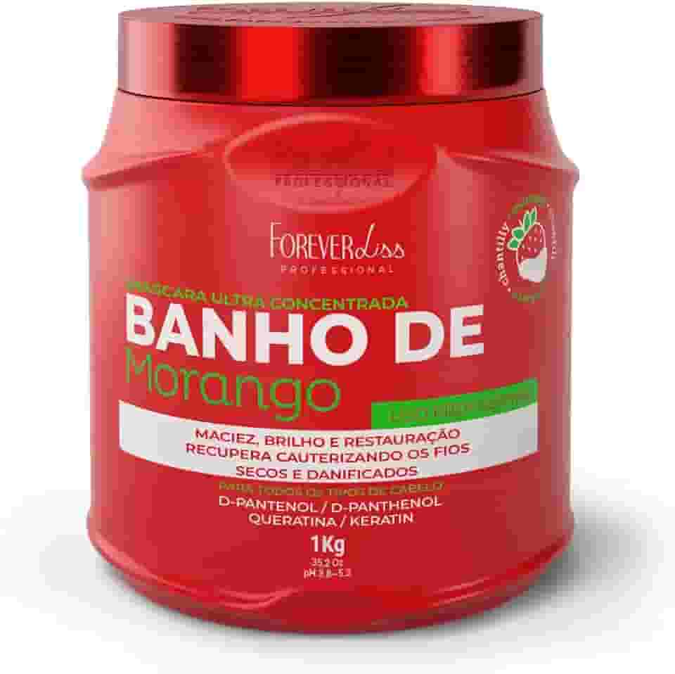 Forever Liss Máscara Banho De Verniz Morango 1Kg