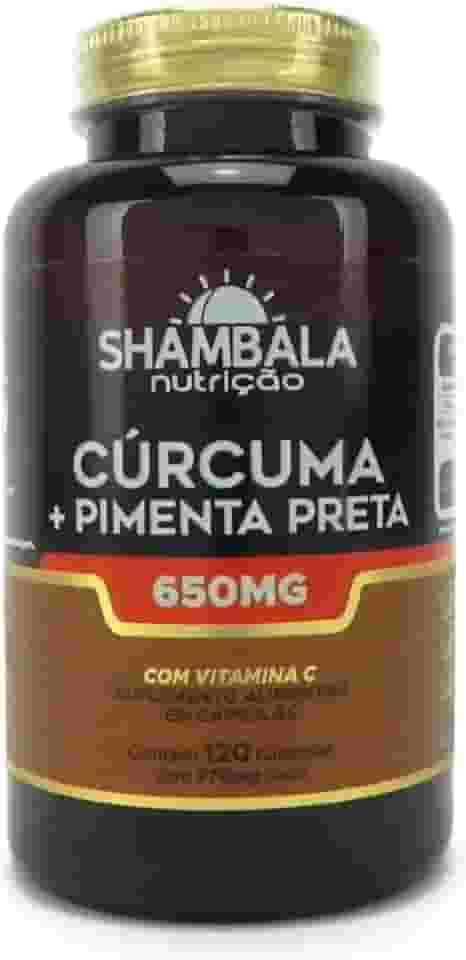 Cúrcuma 650Mg Com Pimenta Preta + Vitamina C 120 Cápsulas