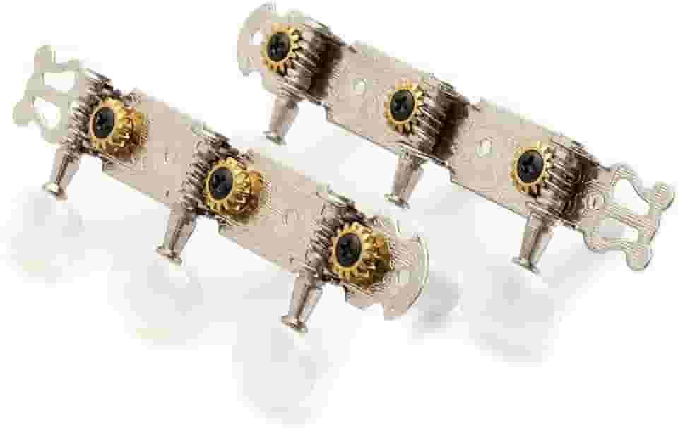 Tarraxa Dolphin 9100 Tradicional 3+3 Cromada com Pino Grosso para Violão