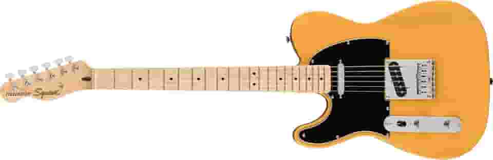 Guitarra elétrica Squier Affinity Series Telecaster, com 2 anos de garantia, Butterscotch Blonde, Maple Fingerboard, canhoto