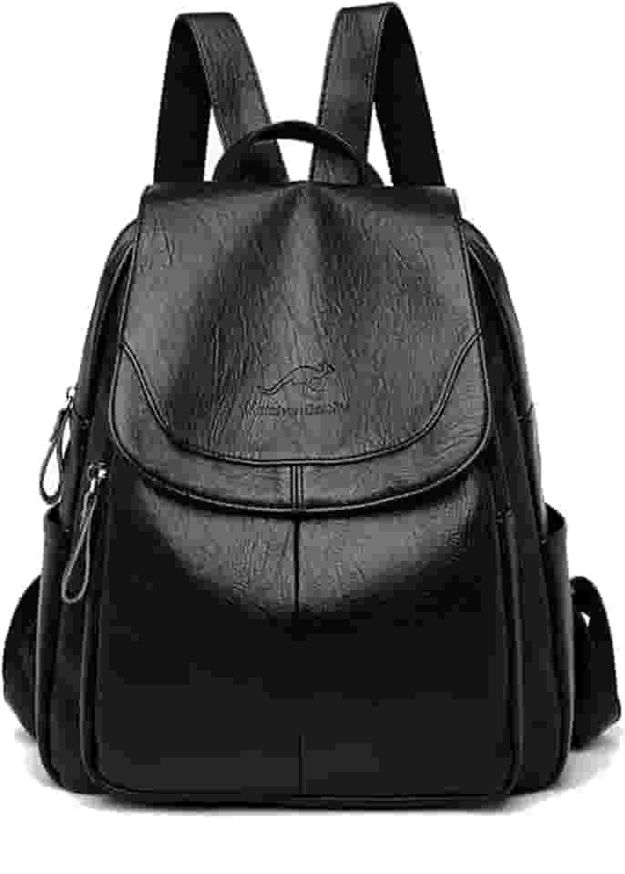 Bolsa Mochila para Mulher,Mochila Feminina Anti-roubo Moda Bolsa Couro Macio Modelo Vintage Versátil Mochila Feminina Pode Segurar o Tablet à Prova d'água Viagem Trabalho Bolsa de Ombro