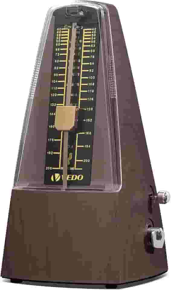 KINGSTER VEDO Metrônomo mecânico,Núcleo mecânico de cobre formato clássico, batida precisa, vários modos de batida, adequado para piano, guitarra, bateria, violino, bateria,saxofone madeira som alto