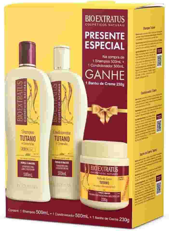 Kit Promocional Bio Extratus Tutano (Shampoo e Condicionador 500mL) + Presente Banho de Creme 230g