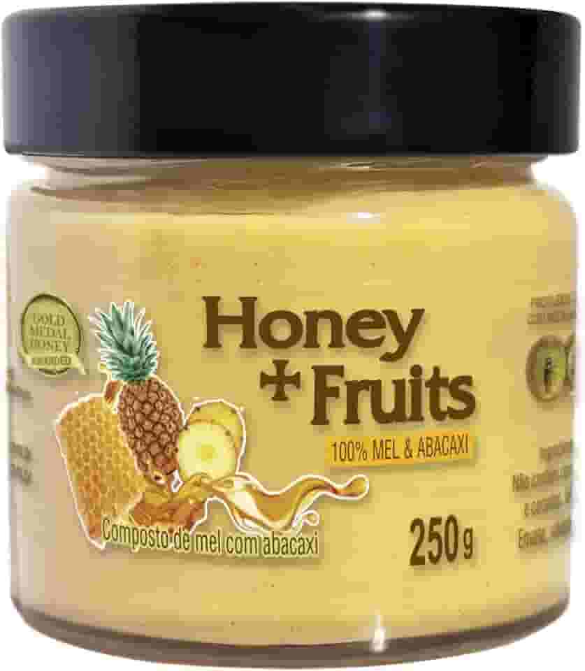 Mel com Abacaxi Gold Medal Honey | Natural e Saudável | Alternativa à Geleia | Sem Açúcares ou Aditivos | Sabor Refrescante e Nutritivo | Ideal para Lanches e Sobremesas | 100% Natural | 250g