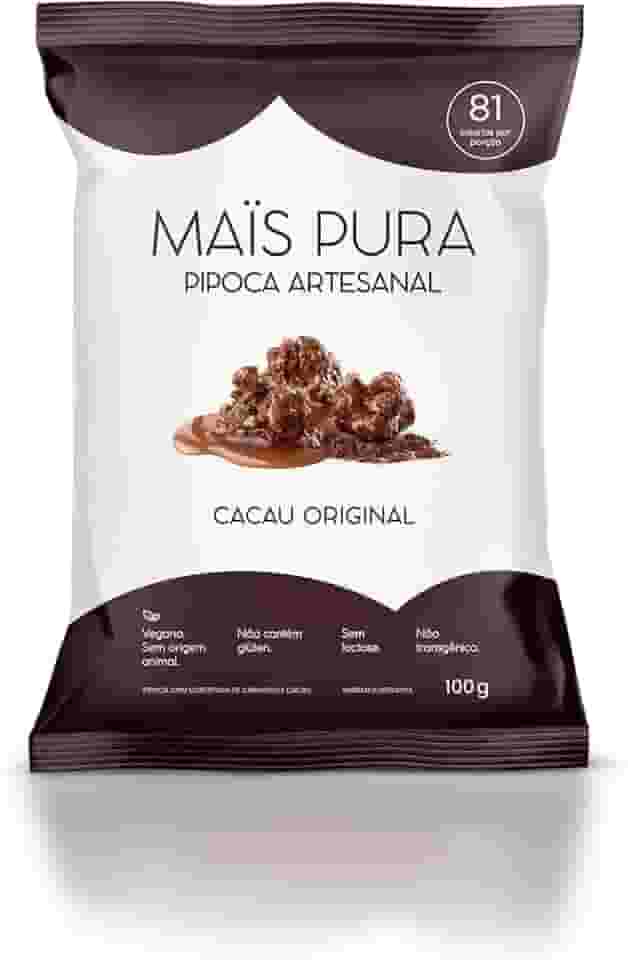 Mais Pura Pipoca Artesanal Maïs Pura Sabor Cacau Original 100G
