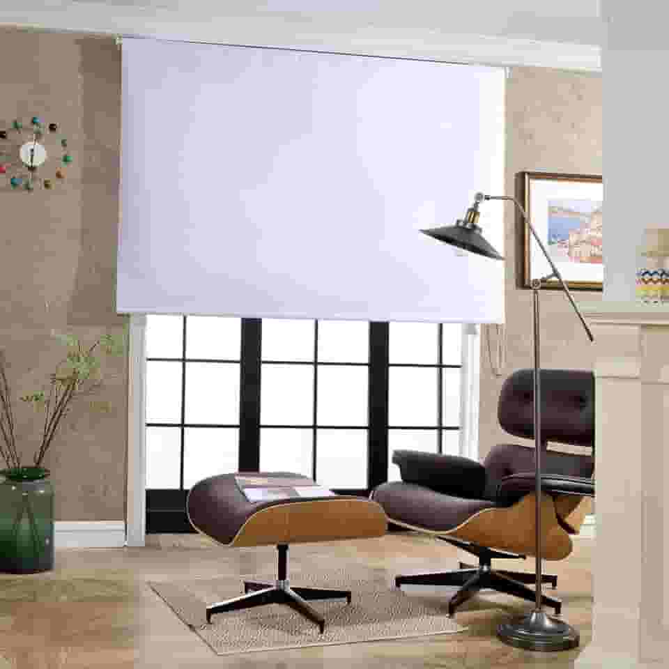 Persiana Rolo Blackout Block L120 X A160 Branco 32558