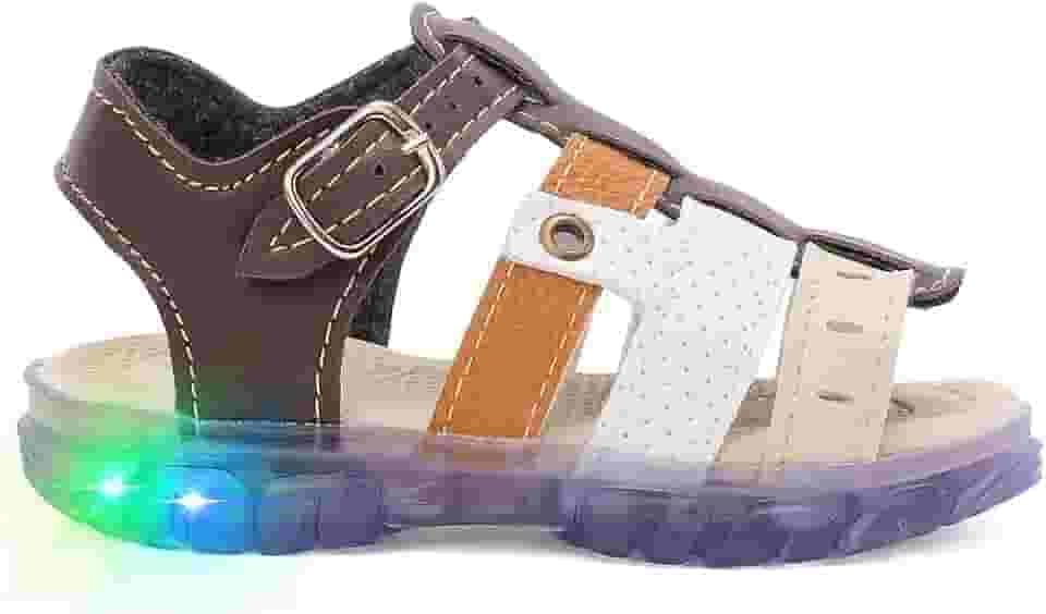 Sandalia Papete Infantil Masculino com LED My Funfy Kids Menino 2311A