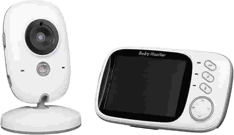Babá Eletrônica com Câmera Sem Fio Áudio VOX Visão Noturna Monitor de Bebê Temperatura Sem Wifi Bivolt Alcance 260m - Tela 4.3" Vb603