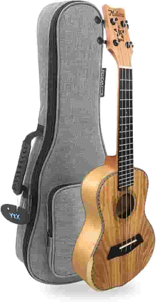 Kit Ukulele Concert Acústico 23k Mahina Hoku Profissional com Bag de Luxo Acolchoada