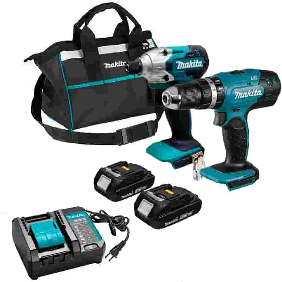 Kit com Parafusadeiras de Impacto 18v Makita Dlx2336y01 com bolsa