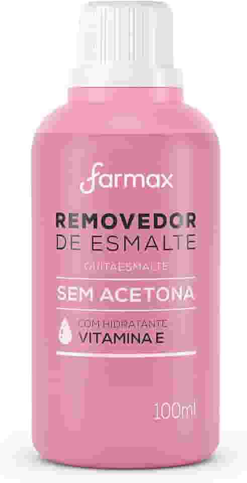 Farmax - Removedor De Esmalte Farmax 100Ml Sem Acetona Uva