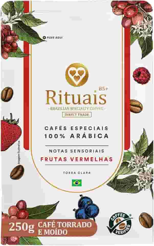 3 Corações Café Torrado e Moído Rituais 85+, Aroma Frutas Vermelhas, 250g