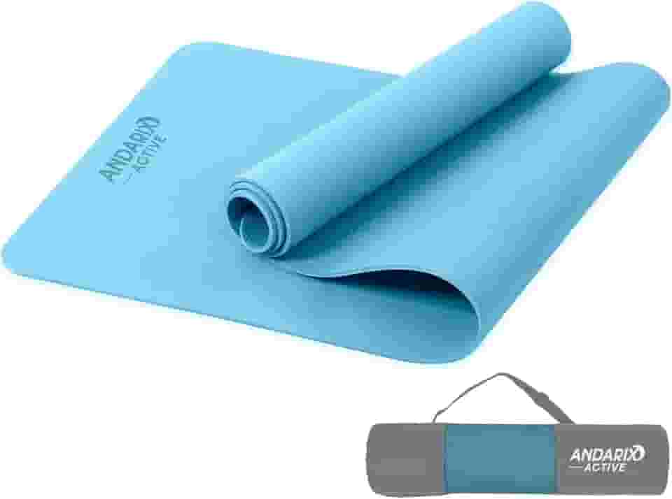 Tapete para Yoga Pilates em TPE Andarix Active Antiderrapante Impermeável Colchonete Ecológico Fitness Academia com Bolsa