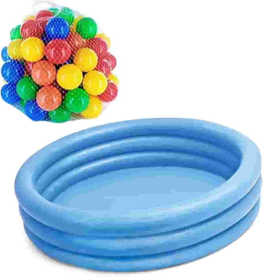 Piscina de Bolinhas Azul 156 Litros + 50 Bolinhas Coloridas