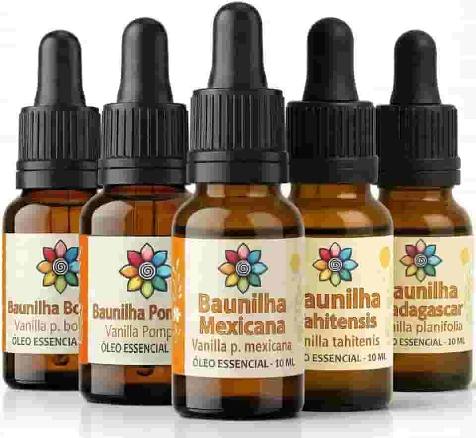 Kit Coleção Óleo Essencial Baunilhas do Mundo: A Experiência Sensorial Definitiva (5 Origens Raras)